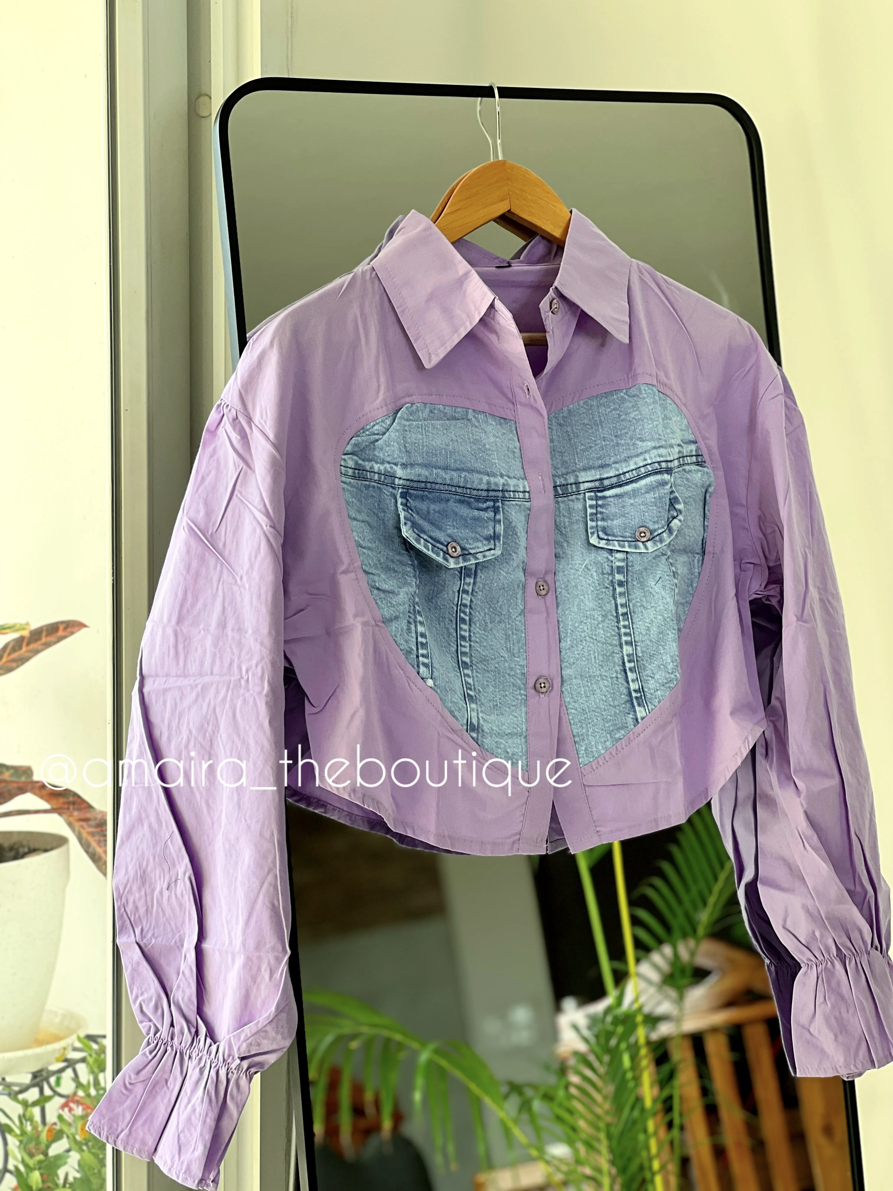 DENIM BAGGY CROP TOPS-2 - Image 7