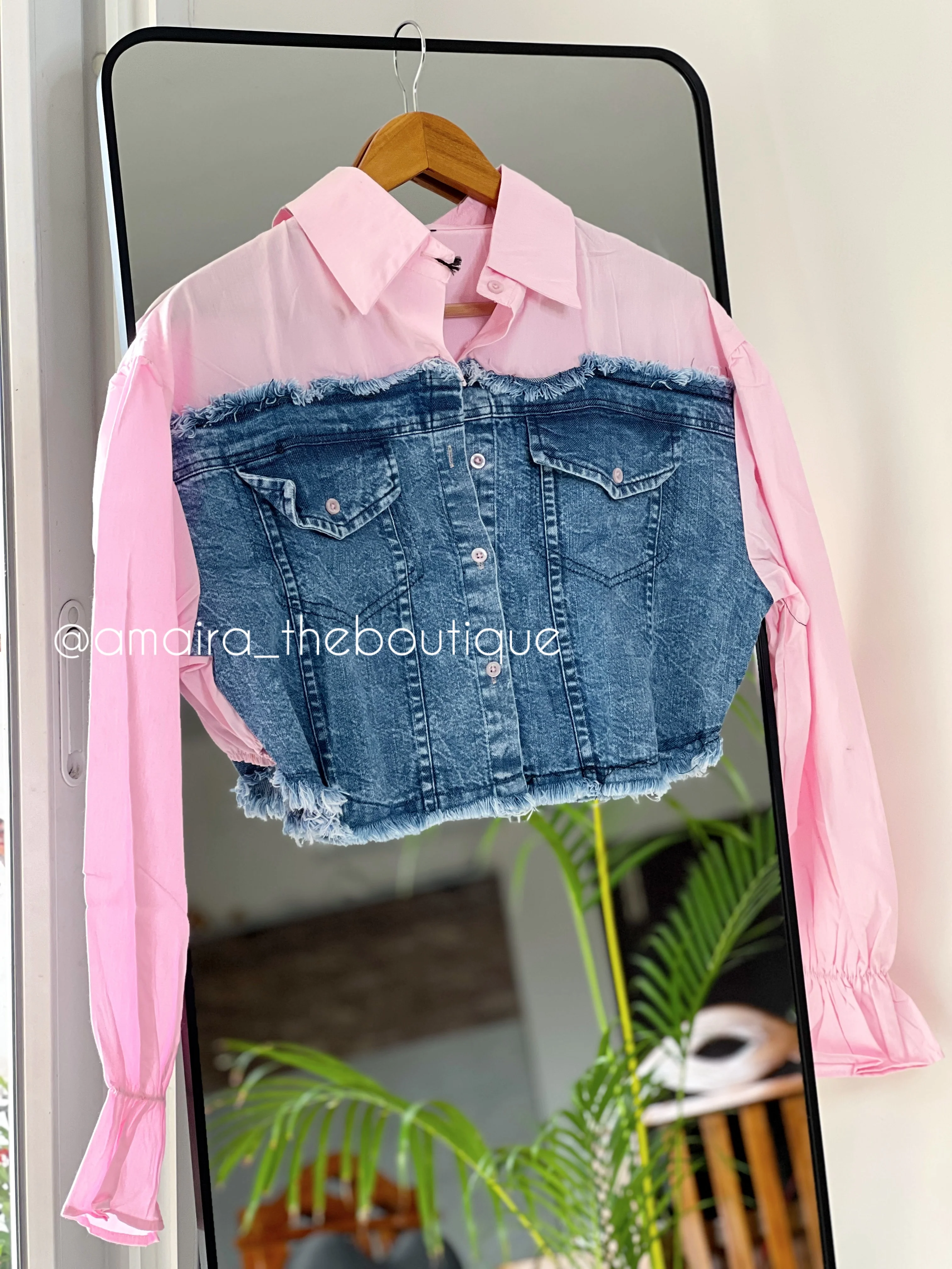 DENIM BAGGY CROP TOPS-1 - Image 5