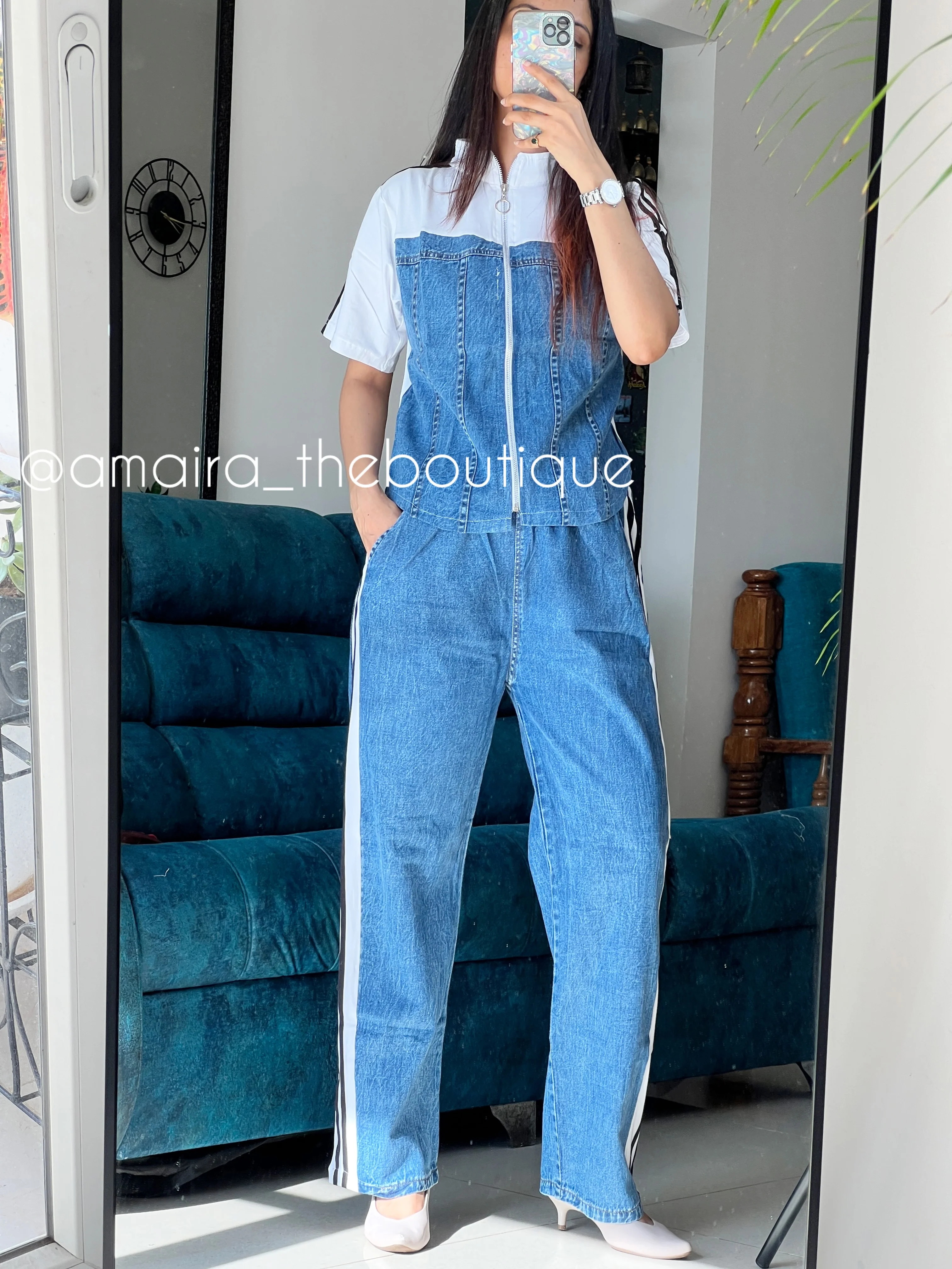 KATE DENIM COORD SET